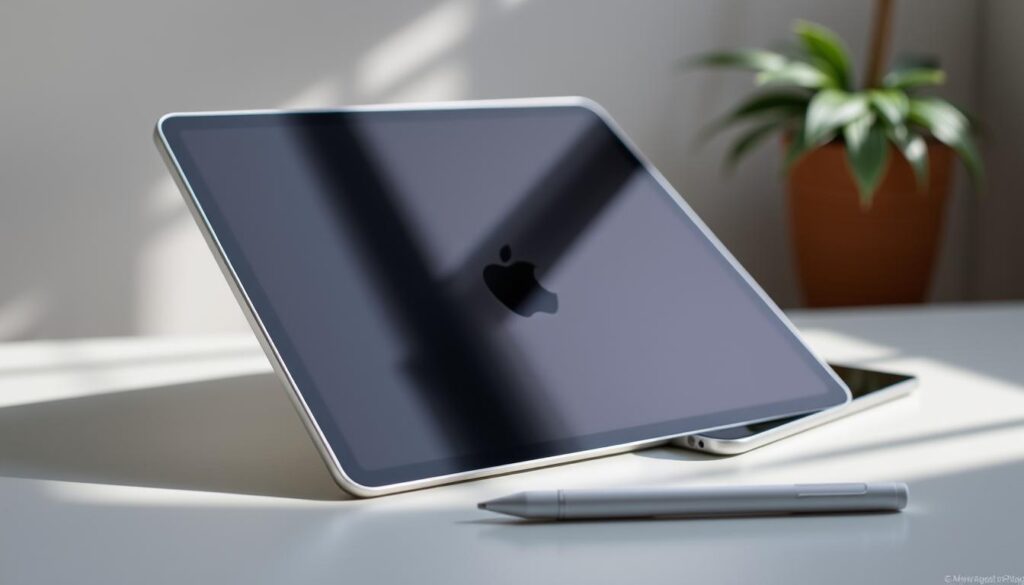 Generate an image of an iPad Pro with an Apple Pencil