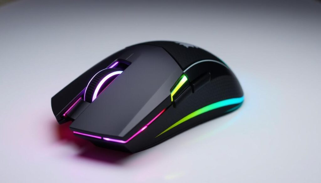 Generate an image of the CORSAIR IRONCLAW RGB Wireless gaming mouse